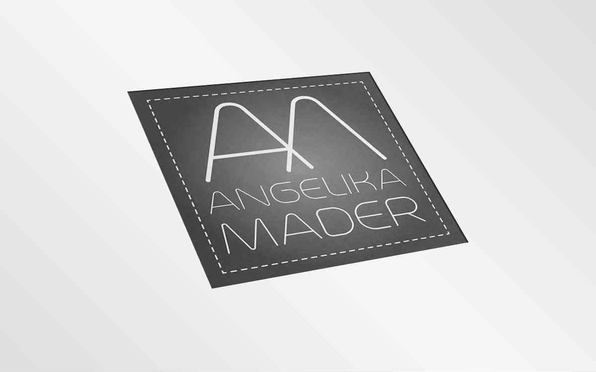 Logotyp chorzowskiej projektantki mody Angeliki Mader